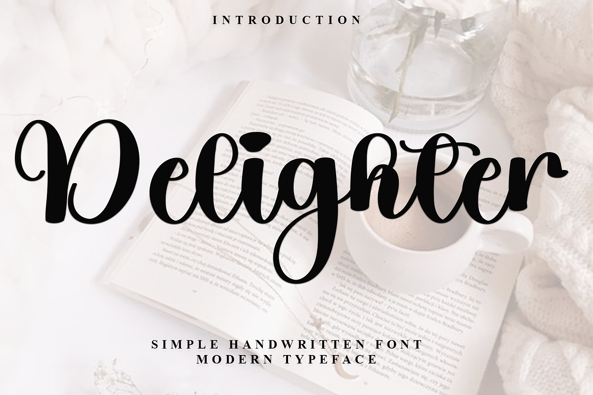 Delighter, a Handwritten Font by InermediaSTUDIO (Photo 1 of 8)