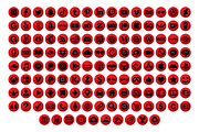 Red Circle Social Media Icons Set, an Icon by Running With Foxes (Thumbnail 4 of 9)