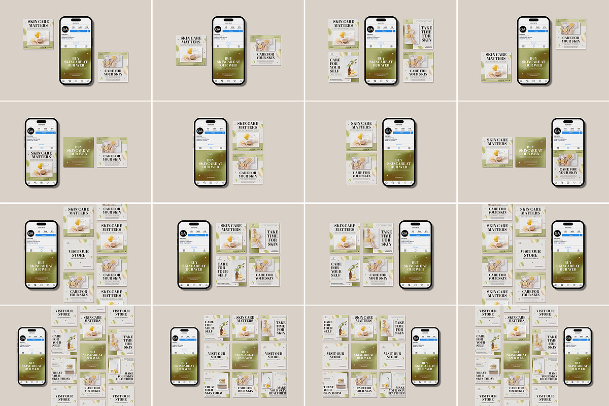 Instagram Post Mockup Bundles, an iPhone Mockup by Graphic Aesthetic (Photo 2 of 25)