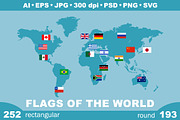 252  world flags, an Illustration by Vectorchoice (Thumbnail 1 of 7)