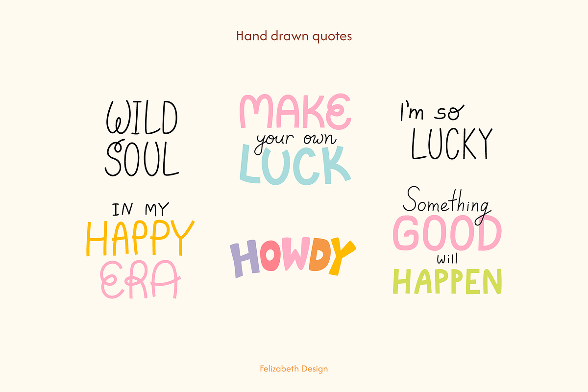 Happy Horses | Cliparts & Patterns, an Animal Illustration by Felizabeth Design (Photo 4 of 10)
