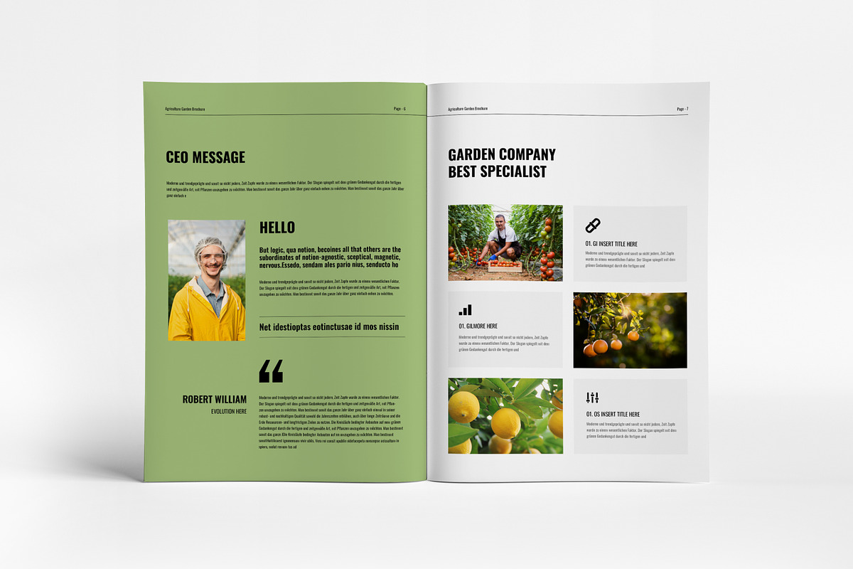 Agriculture Brochure Template ICanva, a Brochure Template by PixWork (Photo 5 of 11)
