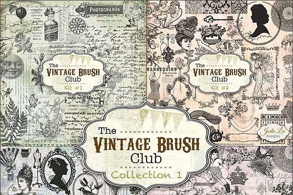 160 Vintage Brushes preview 2