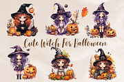 Cute Witch for Autumn Halloween, an Object Graphic by PKshop (Thumbnail 3 of 3)