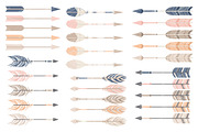 Navy & Pink Tribal Arrows Clipart, an Illustration by Amanda Ilkov (Thumbnail 4 of 4)