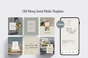 Old Money Aesthetic Canva Templates, a Social Media Template by CanvaTemplateClubCo (Thumbnail 6 of 12)