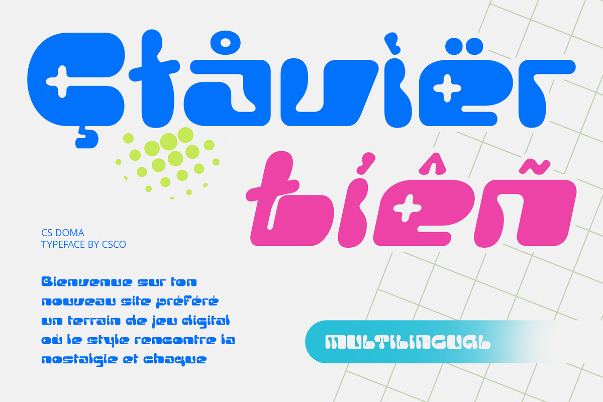 CS Doma – Y2K Font, a Sans Serif Font by Craft Supply Co. (Photo 7 of 8)