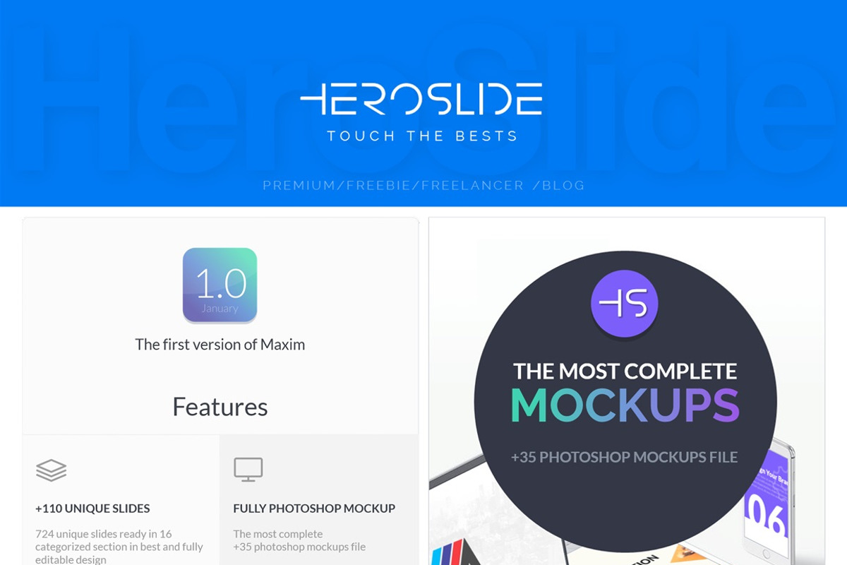 Maxim , Business Powerpoint Template, a Presentation Template by MeemSlide (Photo 6 of 6)