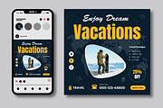 Vacation Holiday Tour Social Media, a Social Media Template by MightyDesign (Thumbnail 1 of 7)