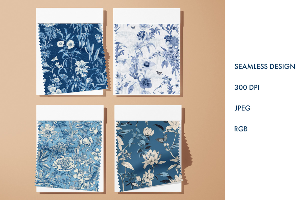 Chinoiserie Botanical Patterns, a Pattern Graphic by Ninterints (Photo 10 of 10)