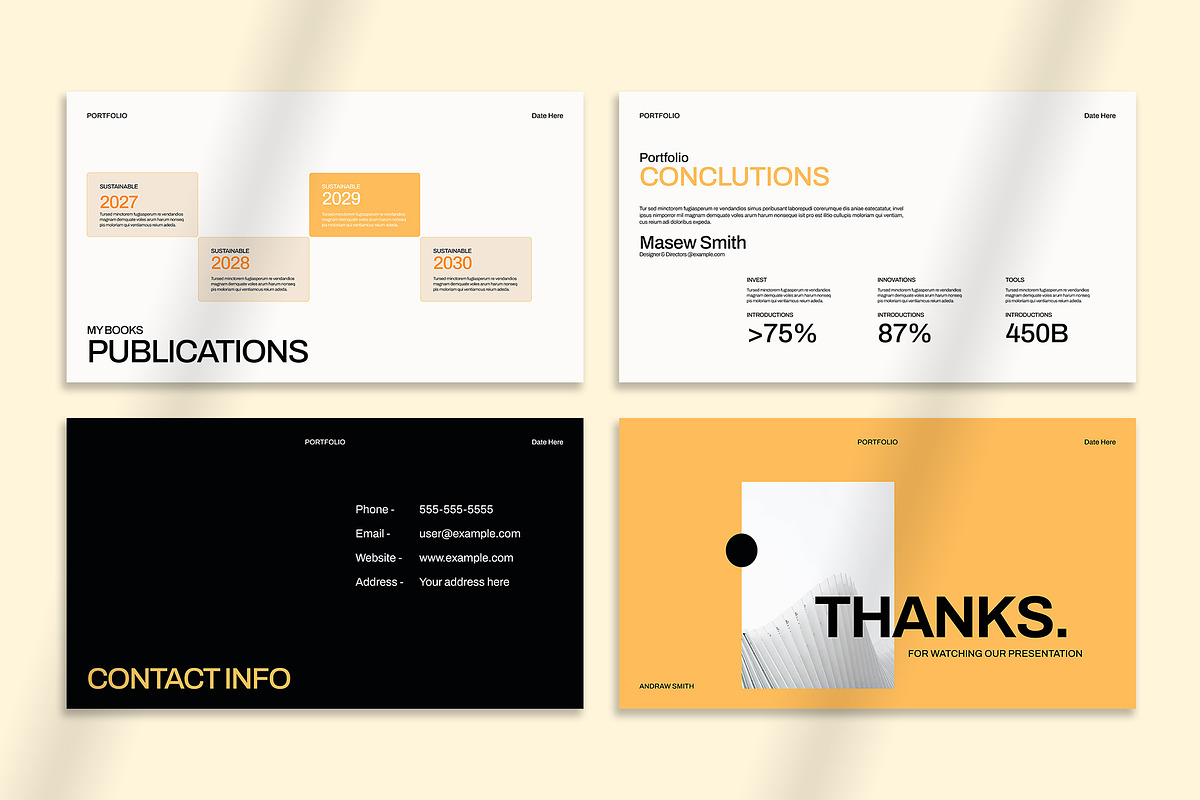 Architecture Portfolio Presentation, a Presentation Template by Oriofix (Photo 9 of 9)