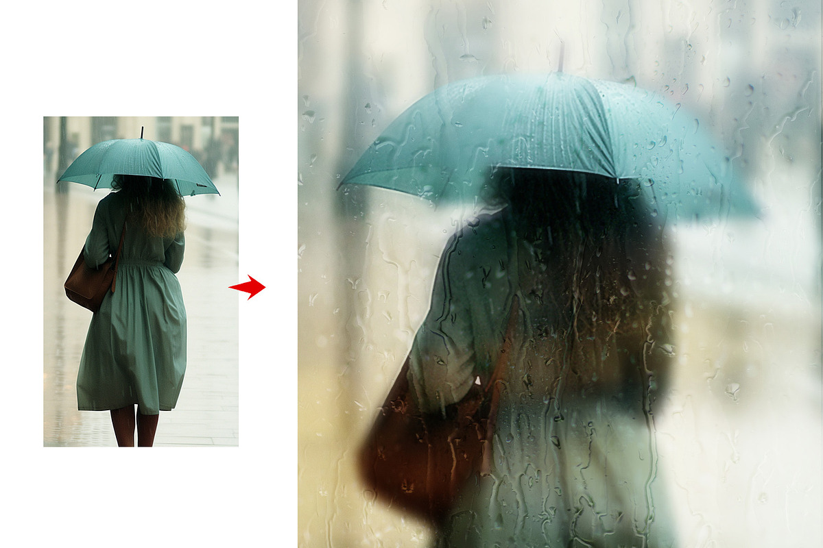Rain Day Wet Glass Photo Effect, an Action Add-On by MRI STUDIO (Photo 9 of 13)