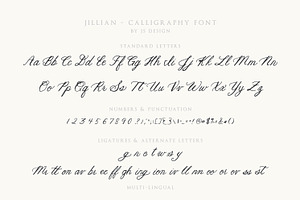 Jillian Wedding Calligraphy Font