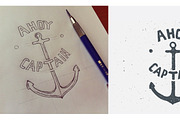 Ahoy Captain - T-shirt Design, an Illustration by Creatiph Market (Thumbnail 2 of 3)