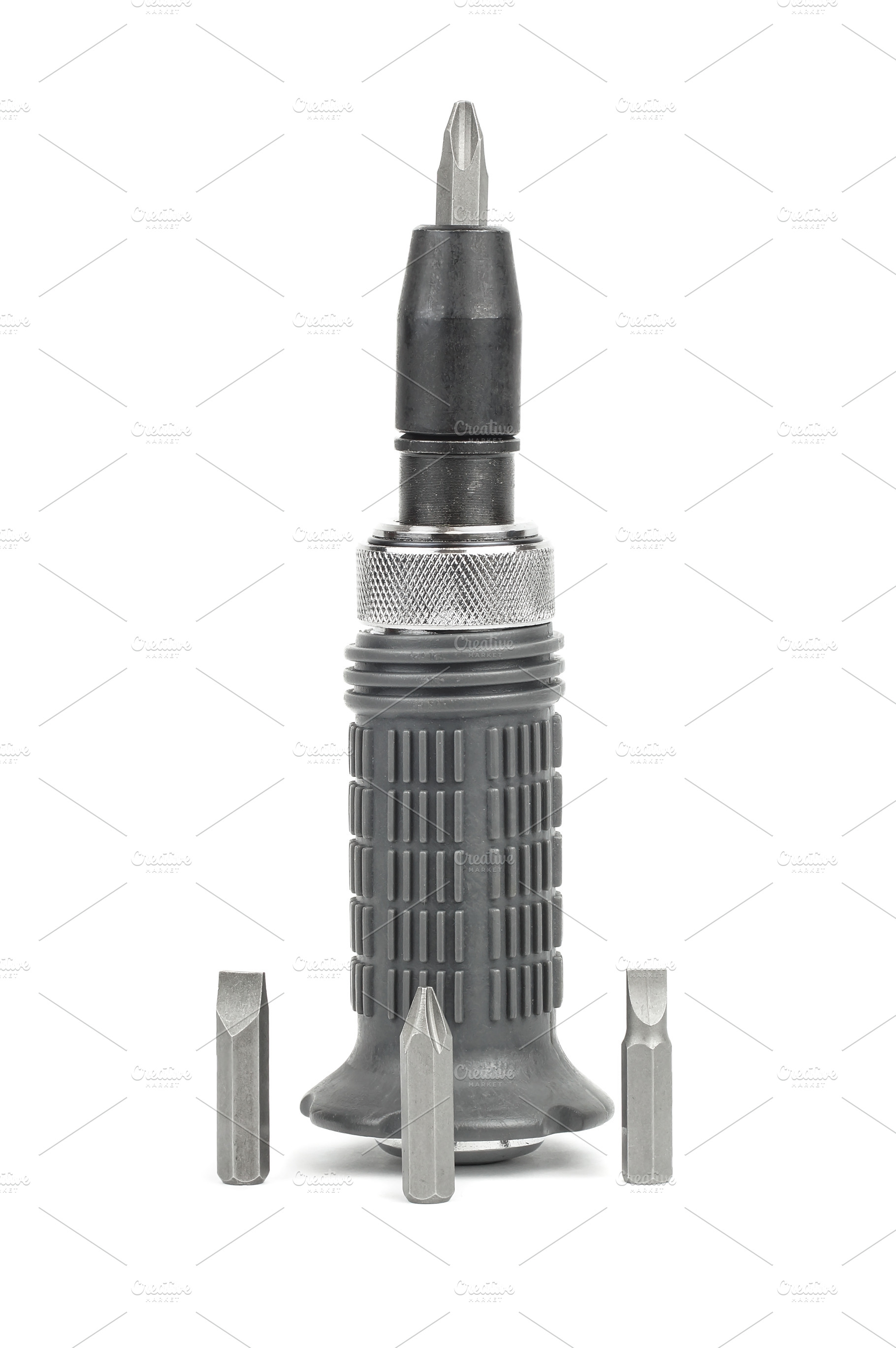 Screwdriver with multiple head sets, an Industrial Photo by AlexBush