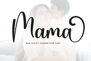 Mama | Script Font, a Handwritten Font by Scratchones (Thumbnail 1 of 9)