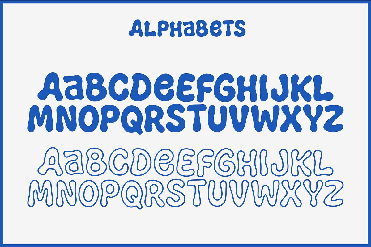 HUFLIX – Playful Bubble Liquid Font, a Handwritten Font by WhymoreArt (Photo 9 of 10)