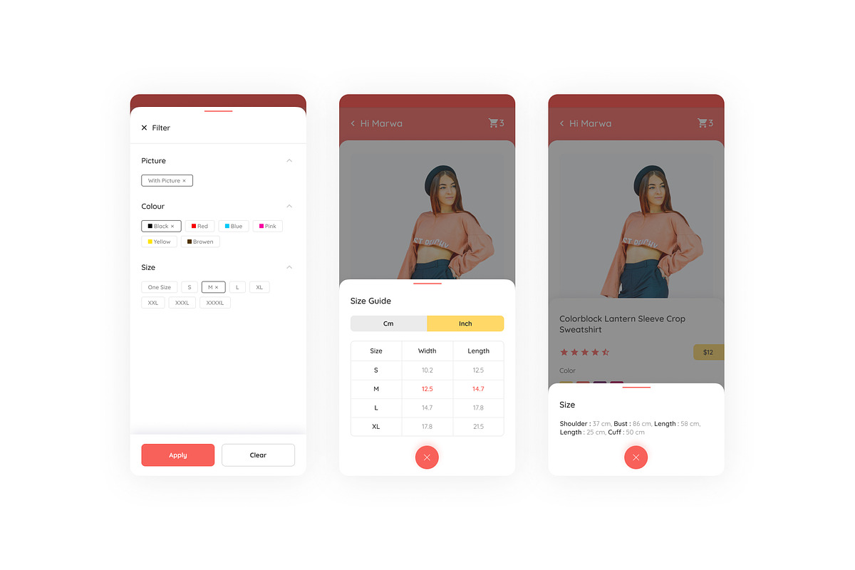 Shien E-commerce UI Kit, an App Template by marwa_elgendy (Photo 13 of 21)