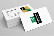 Clean Business Card Layout, a Business Card Template by MightyDesign (Thumbnail 2 of 6)