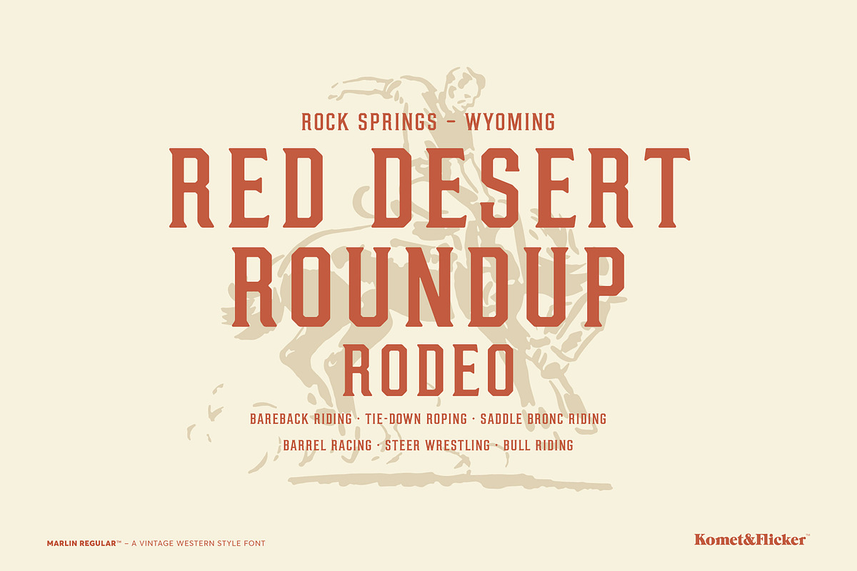 The Vintage Style Three Font Bundle, a Serif Font by Komet & Flicker (Photo 6 of 15)