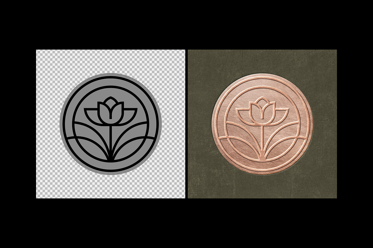 Foil Stamp Paper Mockup, a Layer Style Add-On by Design Squad (Photo 3 of 5)