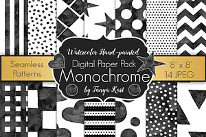 Watercolor Abstract Patterns, a Pattern Graphic by Tanya Kart