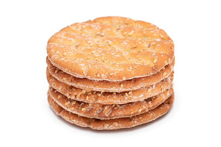A Stack of Round Salt Crackers with, a Food & Drink Photo by InfinitumProdux