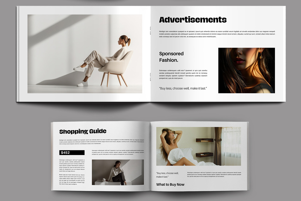 Fashion Magazine Design Layout preview 5