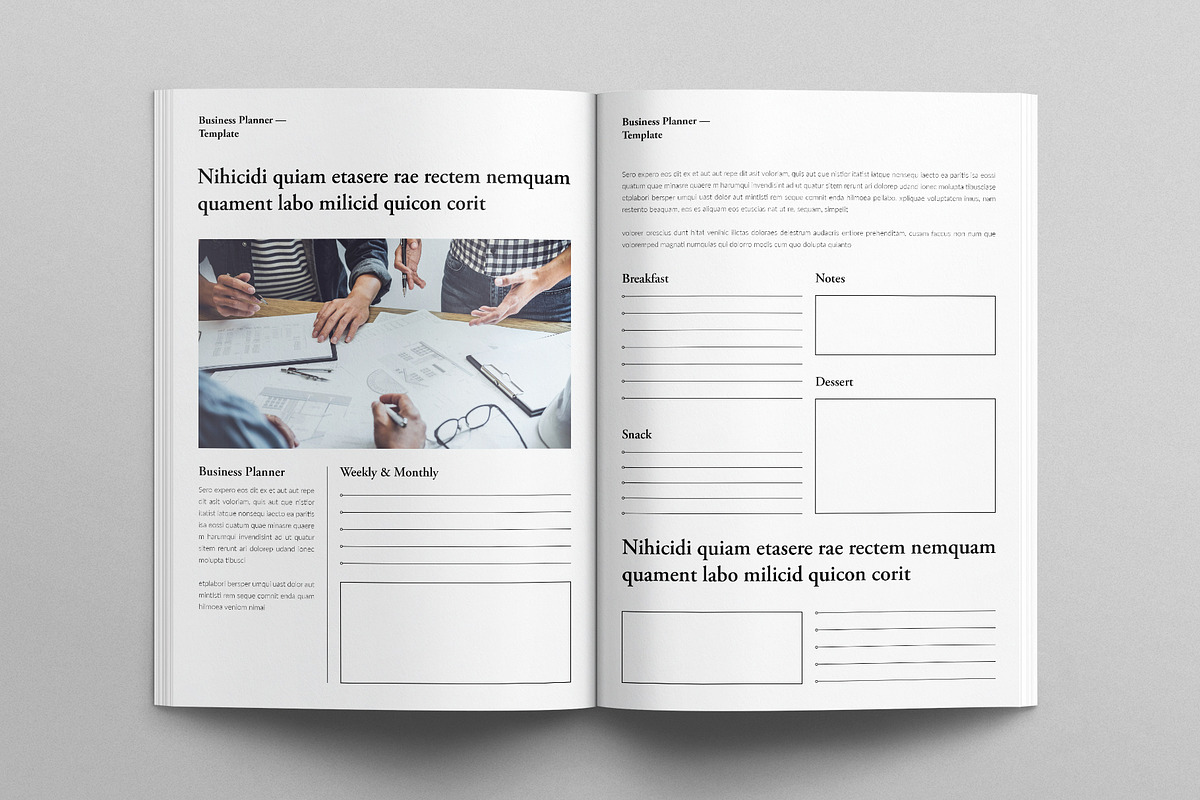 Digital Business Planner Template, a Brochure Template by E-Type (Photo 2 of 8)