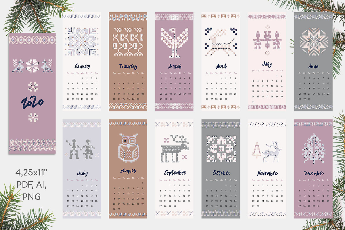 Scandi knit ornaments collection, an Animal Illustration by Gray Cat Graphics (Photo 6 of 18)