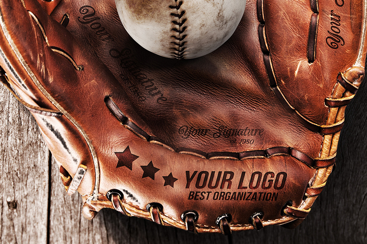 Baseball Glove - Mockup, an Advertising Mockup by VectorMedia (Photo 3 of 4)