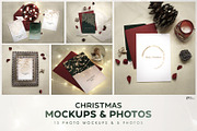 Christmas card mockups & Photos, a Print Template by ollalya (Thumbnail 1 of 8)