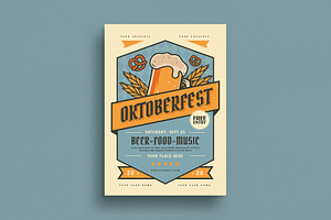 Oktoberfest Event Flyer, a Flyer Template by Guuver