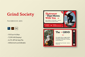 Grind Society - Facebook Ads, a Social Media Template by StreaksideStd