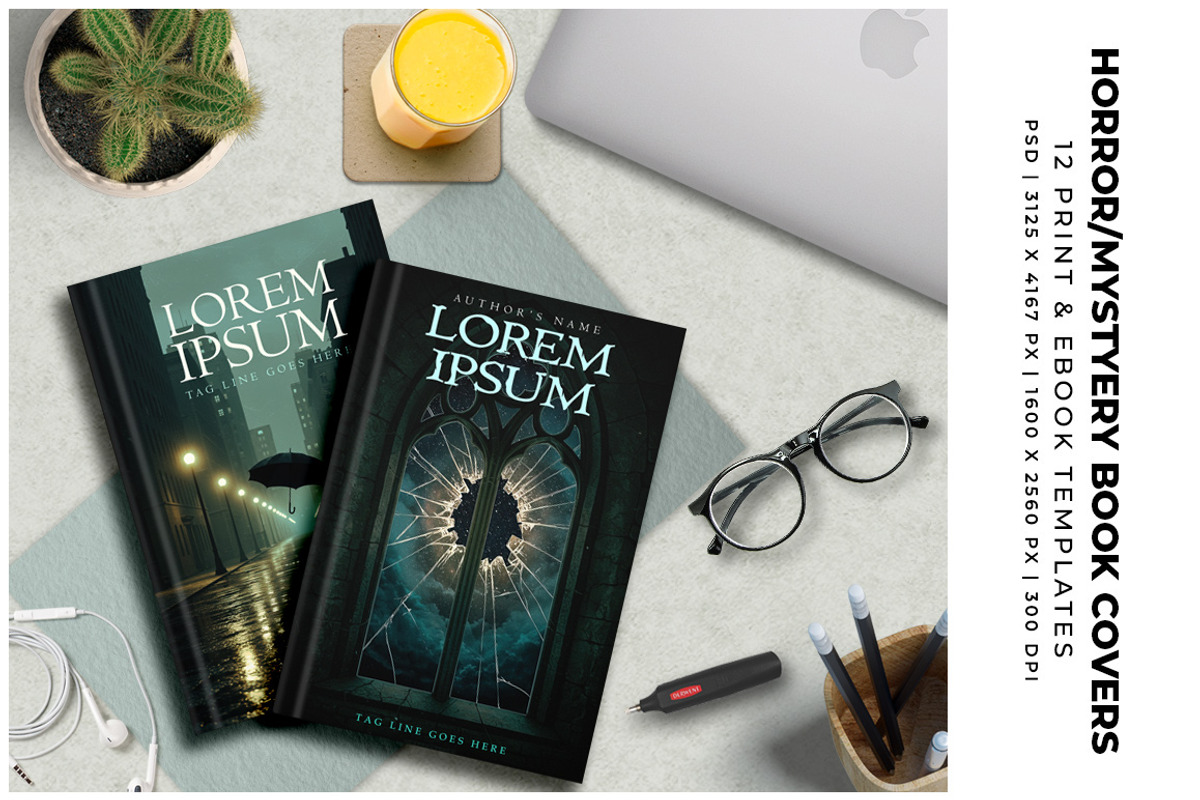 Horror/Mystery Book Covers Templates, a Templates & Theme by Digital Art Creations (Photo 5 of 5)