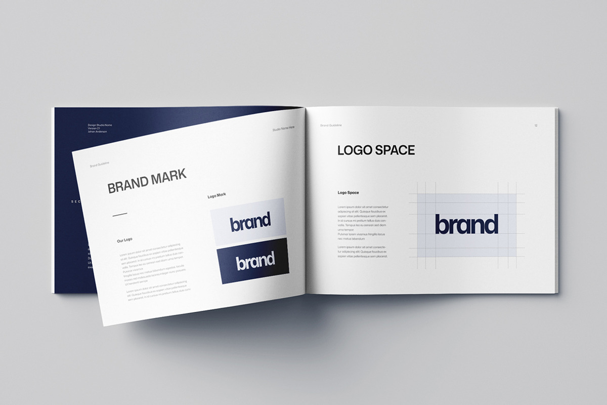 Brand Guidelines Layout | Word & EPS, a Brochure Template by HiveArts (Photo 6 of 13)