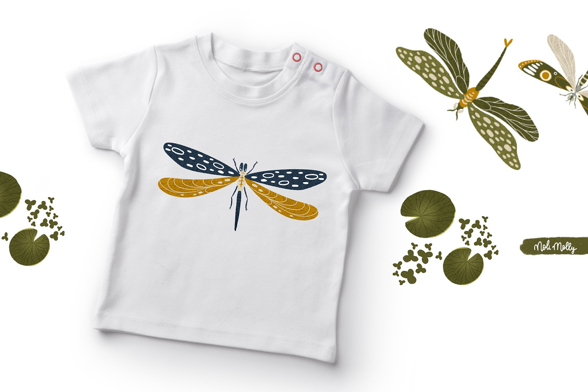 Dragonflies, a Decorative Illustration by Noli Molly Store (Photo 3 of 3)
