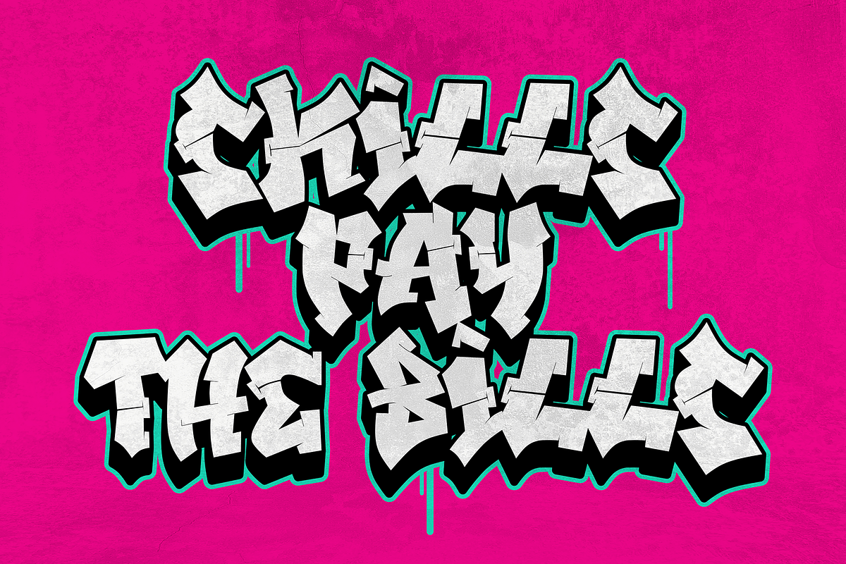 Xandercode - Awesome Graffiti Font, a Blackletter Font by figuree studio (Photo 2 of 10)