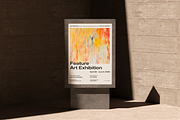 Minimal Exhibition Poster Template, a Poster Template by LePosey Studio (Thumbnail 1 of 9)