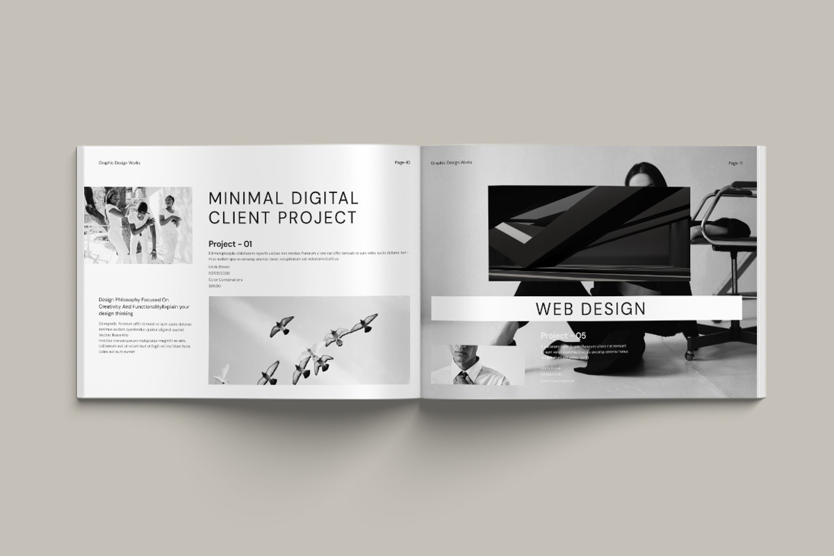 Designer Portfolio Landscape, a Brochure Template by Pixelpick (Photo 6 of 9)