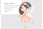 Enchanted Fairy Watercolor Clipart, an Illustration by MockupWizard (Thumbnail 3 of 6)