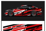 Bold Racing Car Wrap Design, an Object Illustration by CarWrap design (Thumbnail 2 of 3)