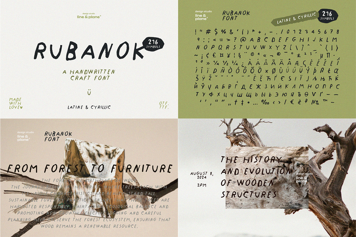 Bundle 8 in 1 - Illustrations & Font, an Animal Illustration by line & plane (Photo 3 of 10)