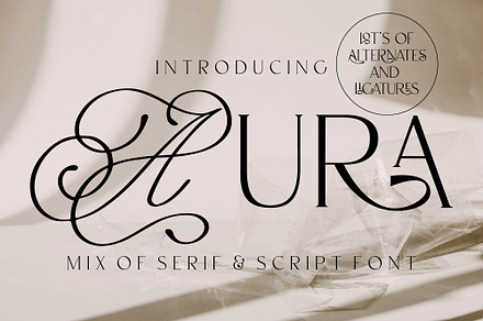 AURA Serif Typeface, a Serif Font by Anna Zakharchenko