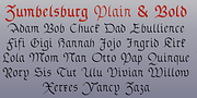 Zumbelsburg, a Blackletter Font by Ingrimayne Type (Thumbnail 2 of 5)