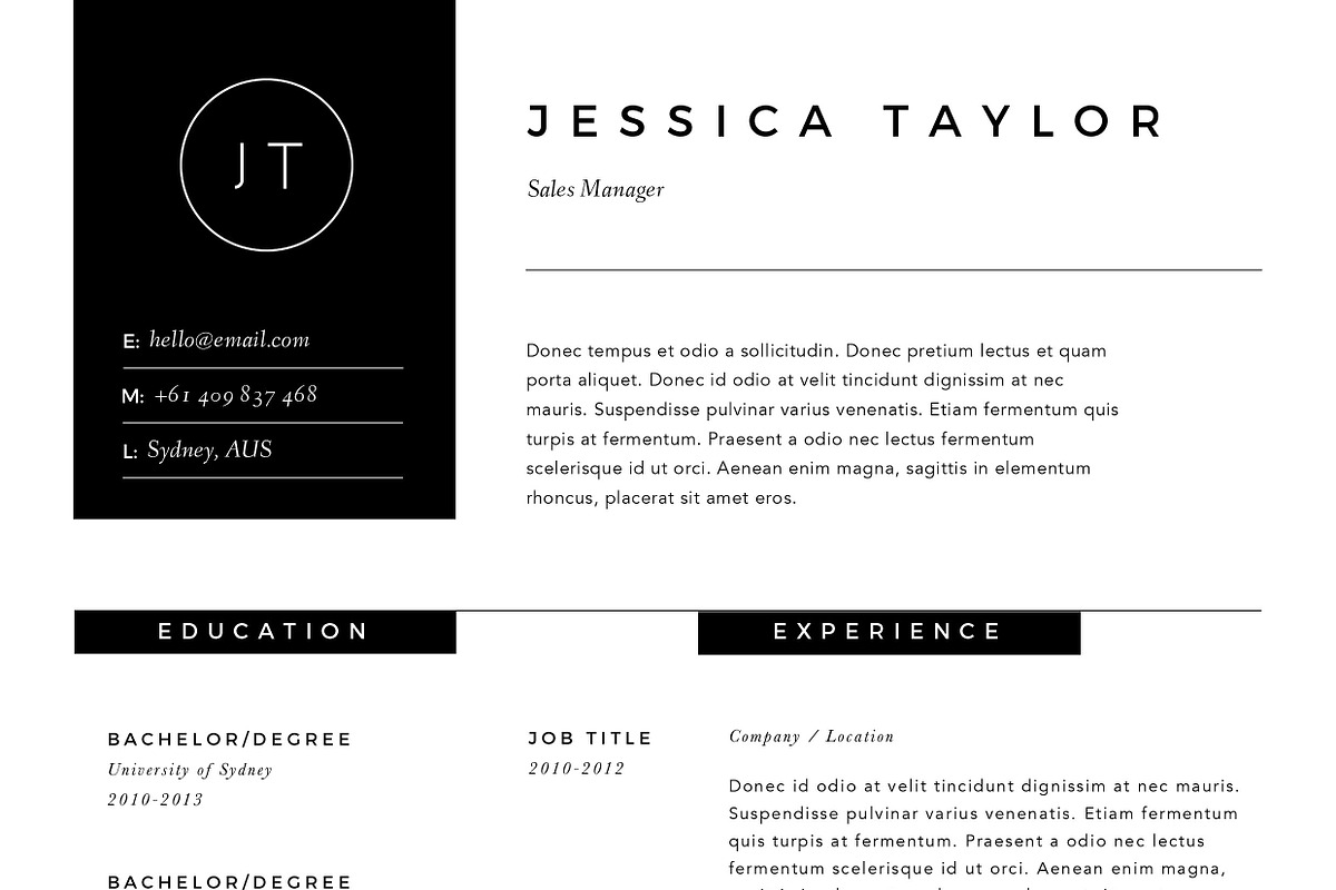 Resume Template 3 Page | CV Template, a Resume Template by The Template Depot (Photo 4 of 5)