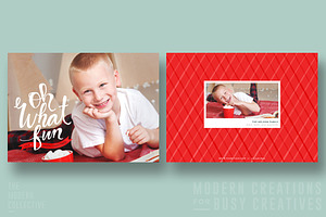 Christmas Card Oh What Fun Banner