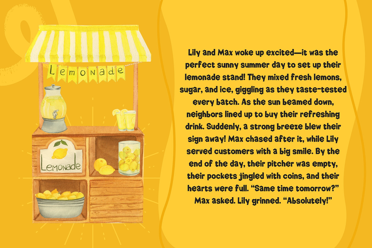 Solnechka – A Playful & Quirky Font, a Sans Serif Font by HipFonts (Photo 5 of 6)