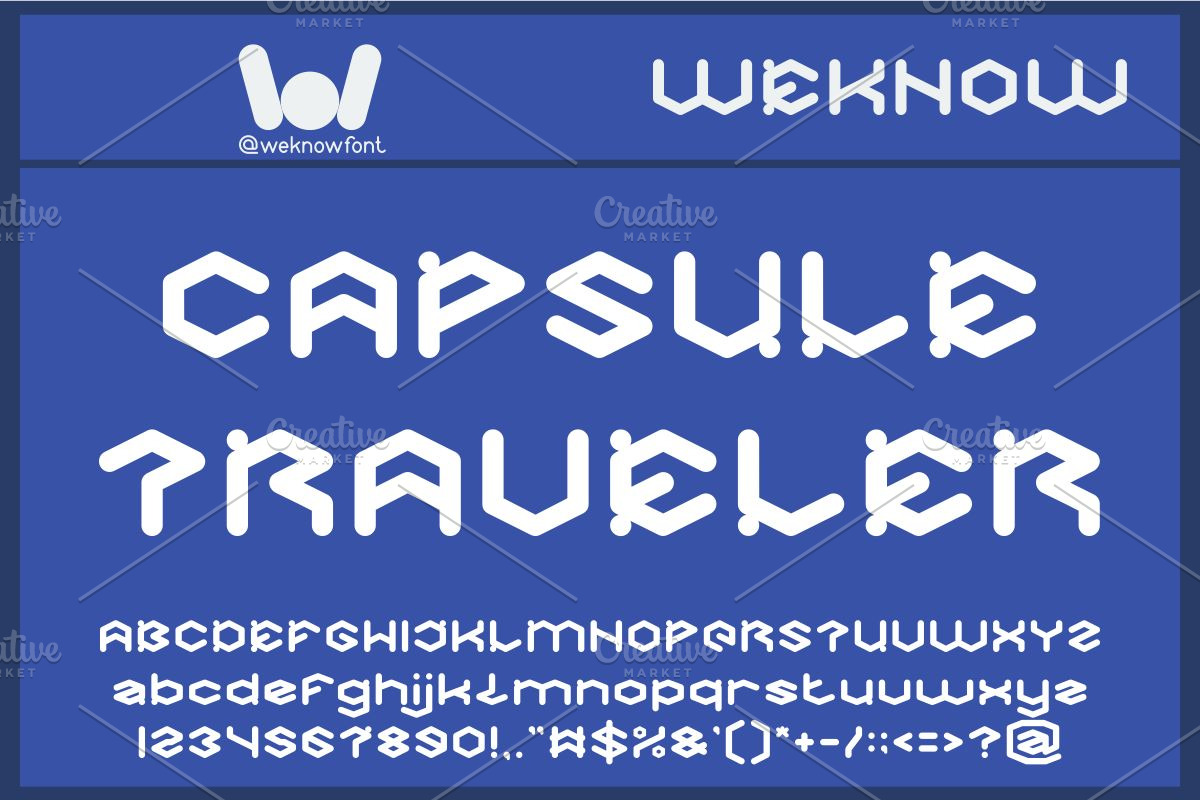 High tech font, a Font by weknow (Photo 2 of 8)