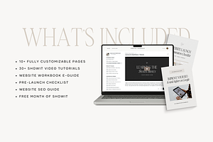 Showit Website Template Audrina